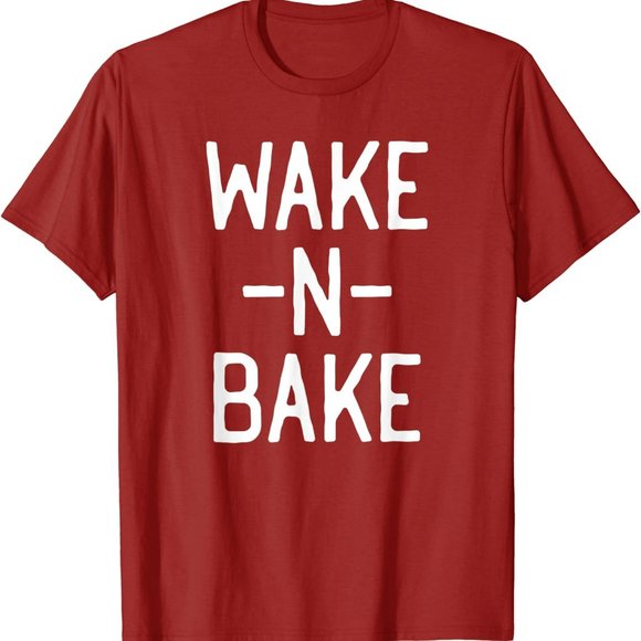 Men's wake and bake tshirt new - Picture 1 of 1